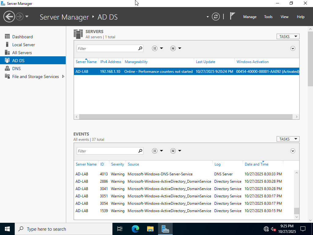 AD Lab Rename Step 1
